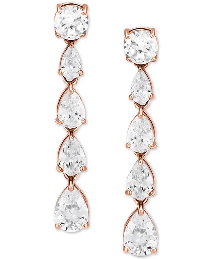 Серьги Giani Bernini, фианиты, серебро, золотые