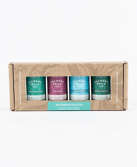 Набор пряностей Alchemy Spice Mediterranean, 4 шт., белая
