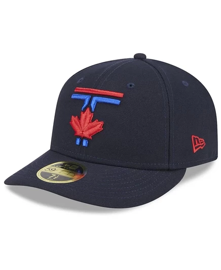 Мужская приталенная шляпа Royal Toronto Blue Jays 2024 City Connect от New Era с низким профилем длиной 59 см.