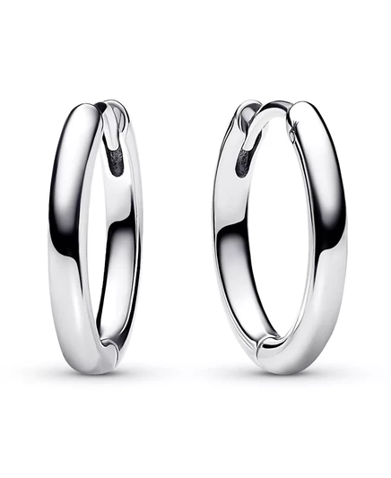  Серьги-кольца из стерлингового серебра с подвесками диаметром 18 мм silver