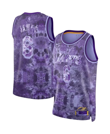 Унисекс джерси Nike LeBron James Lakers, фиолетовое