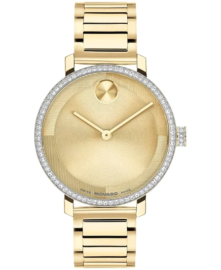 Женские швейцарские кварцевые часы Movado Bold Evolution 2.0 из светло-золотистой стали, 34 мм