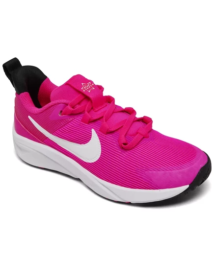  Повседневные кроссовки Little Girls Star Runner 4 от Finish Line pink/white
