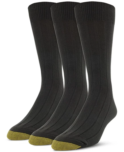 Мужские носки Gold Toe Hampton 3 пары, черные