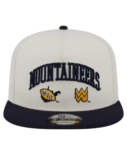 Мужская кепка New Era 9FIFTY West Virginia, белая