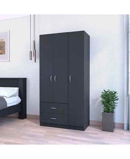 Шкаф FM Furniture Eureka 3-дверный, черный