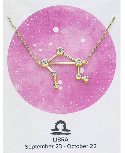 Женское ожерелье Sterling Forever, When Stars Align, Весы