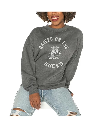 Женский флисовый свитшот gameday couture oregon ducks, серый