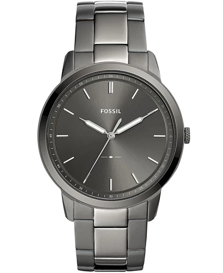 Мужские часы Fossil Minimalist 44 мм на стальном браслете, дымчатые