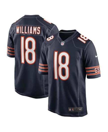 Мужская игровая джерси Nike Caleb Williams Chicago Bears, синяя