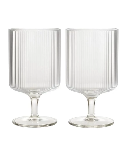 Бокалы для вина The Wine Savant Ribbed Goblet, набор из 2 белых бокалов