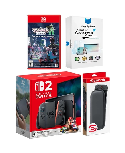 Консоль Nintendo Switch 2 с Mario Kart и Pokemon, серый