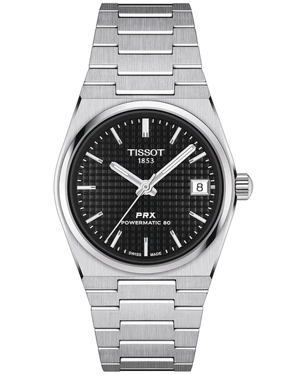 Унисекс часы Tissot PRX Powermatic 80 35 мм, стальные, серые