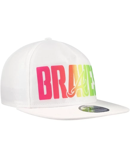 Мужская кепка New Era Atlanta Braves Spring Spectrum, белая
