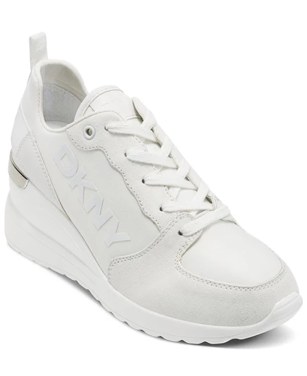 Женские кроссовки DKNY Cait на танкетке, белые