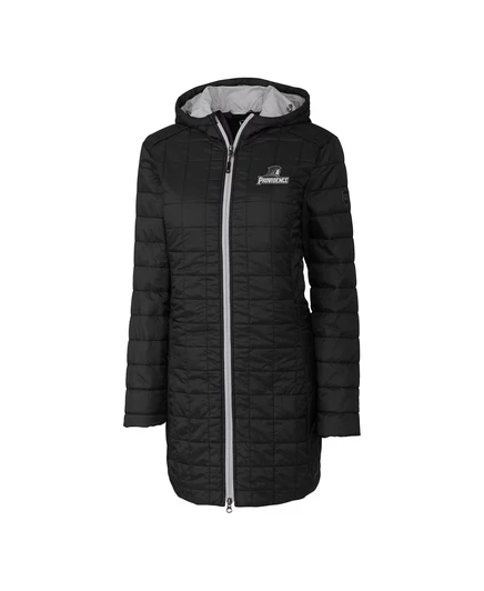 Женское длинное пальто Cutter & Buck черного цвета Providence Friars Rainier PrimaLoft с капюшоном от Cutter & Buck black