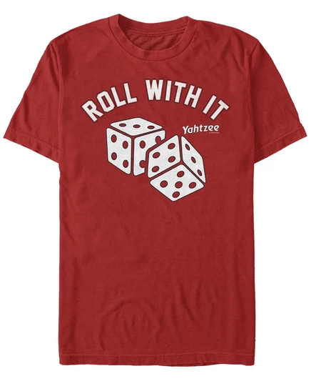Мужская красная футболка Just Roll с коротким рукавом Fifth Sun  red