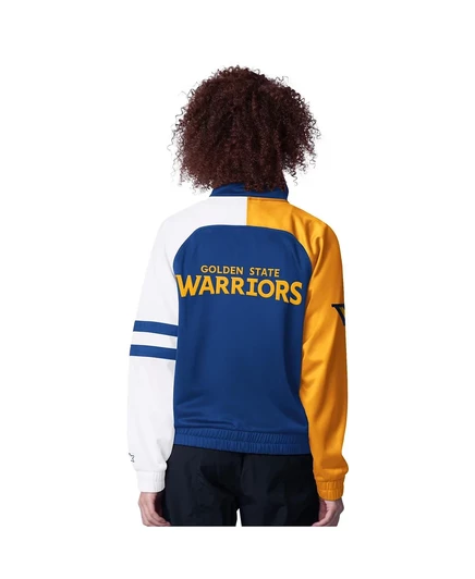 Стартовая женская спортивная куртка Royal Golden State Warriors Line Up Dolman с регланом на молнии royal