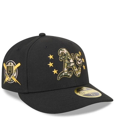 Мужская кепка New Era 59FIFTY Oakland Athletics 2024, черная