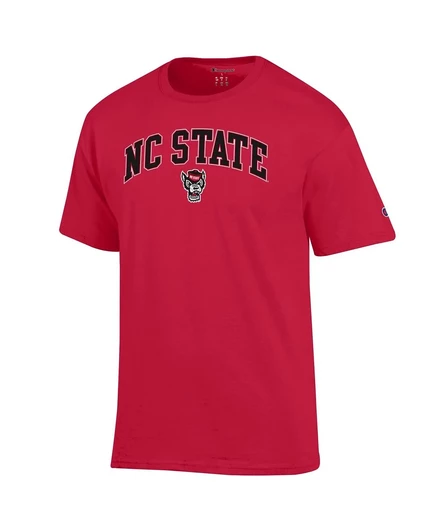 Мужская футболка Champion NC State Wolfpack Arch Over Logo, красная