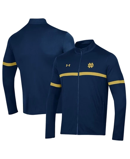 Мужская куртка Under Armour с логотипом Notre Dame, синяя