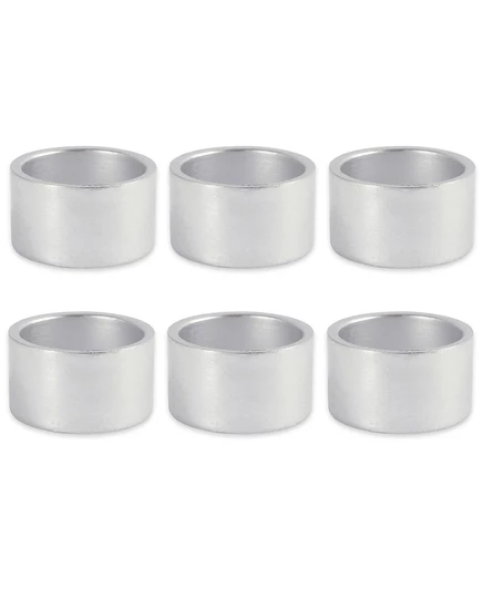 Кольца для салфеток Design Imports, набор 6, серебристые