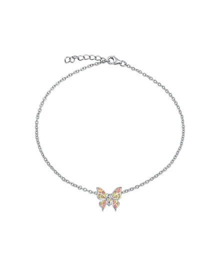 Браслет-щиколотка Bling Jewelry Summer Garden, 925, розовый