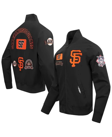 Мужская черная саржевая куртка на молнии Pro Standard San Francisco Giants black