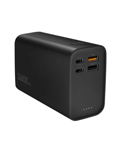 4-портовый блок питания j5create емкостью 26800 мАч, 65 Вт, JPB26465, черный