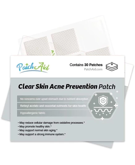 Пластыри PatchAid Clear Skin, 30-дневный курс, белые