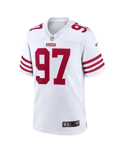 Мужская игровая джерси Nike Nick Bosa 49ers, белая