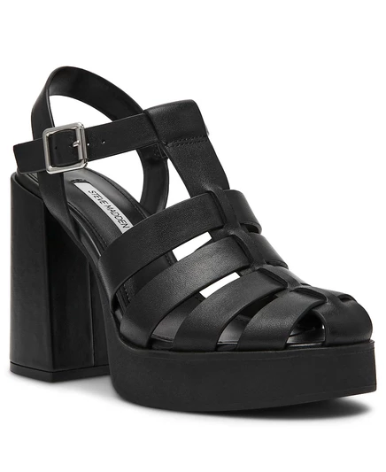 Женские рыбацкие босоножки на платформе Teller от Steve Madden черного цвета