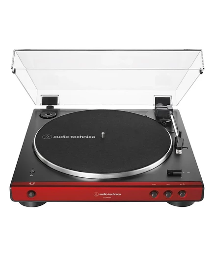 Виниловый проигрыватель Audio-Technica AT-LP60XBT, красный