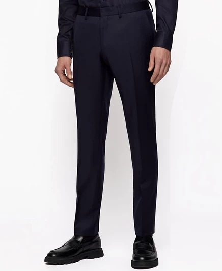 Мужские узкие брюки Hugo Boss BOSS, синие