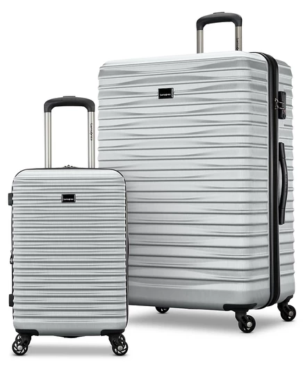 Комплект чемоданов samsonite uptempo lux 2 шт., серебристый