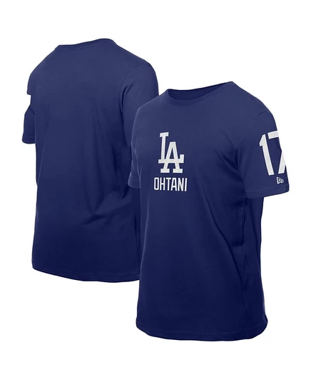 Мужская футболка New Era Ohtani Dodgers, королевский синий
