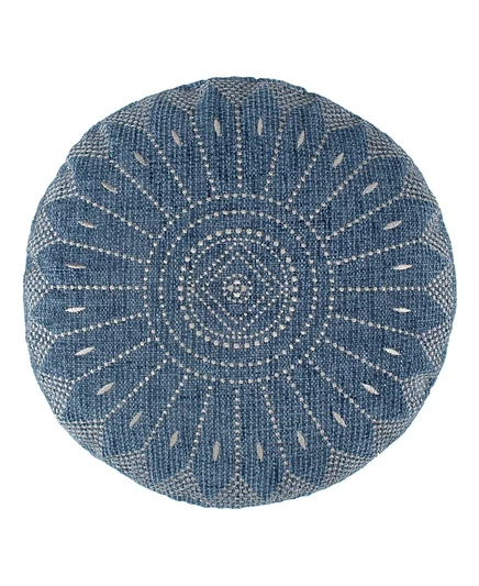 Декоративная подушка Levtex Adare 16″ круглая, синяя