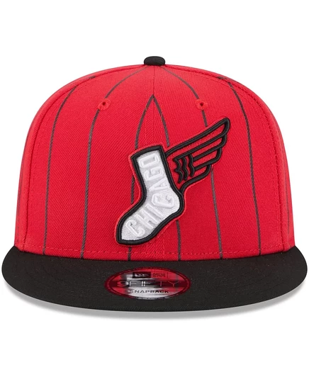 Мужская кепка-бейсболка New Era, красно-черная, Chicago White Sox 2025 City Connect 9FIFTY Snapback red, black