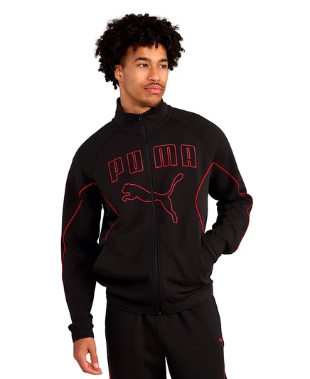 Мужская трековая куртка Puma Sport Track на молнии, черная
