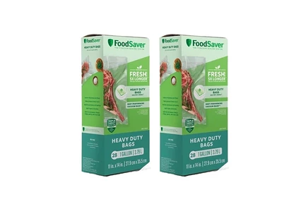 Пакеты для вакуумной упаковки FoodSaver 3,8 л, 28 шт. ×2, прозрачные