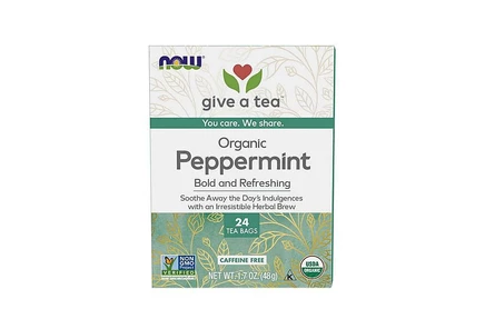 Чай NOW Foods Peppermint, 24 пакетика