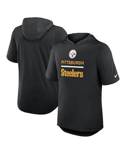Мужская черная футболка с капюшоном Nike Pittsburgh Steelers Lockup Tri-Blend Hoodie от Nike black