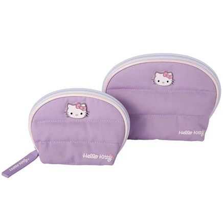 Набор косметичек Hello Kitty из двух, фиолетовые
