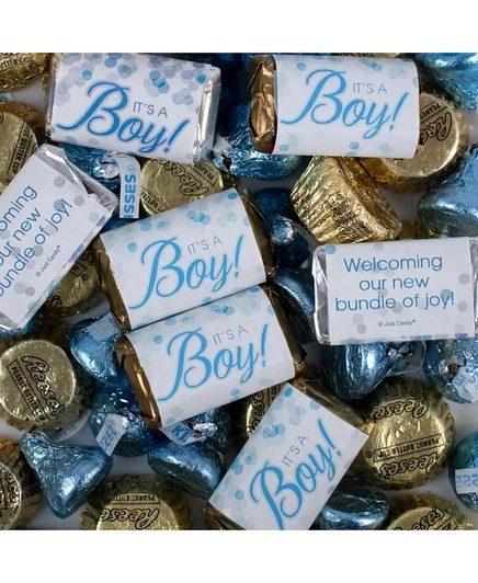 Конфеты Just Candy «It's a Boy» ассорти Hershey's, 110 шт