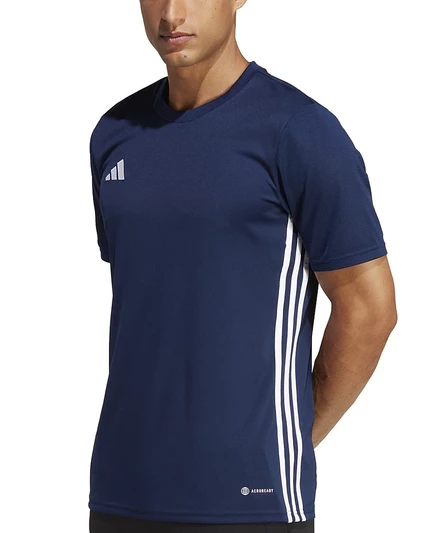 Мужская голубая приталенная футболка Adidas Tabela 23 Performance  blue