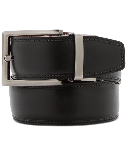 Мужской ремень Perry Ellis Portfolio с квадратной головкой black