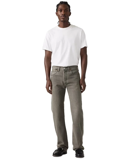 Мужские джинсы levi's 501 regular fit без стрейча, серые