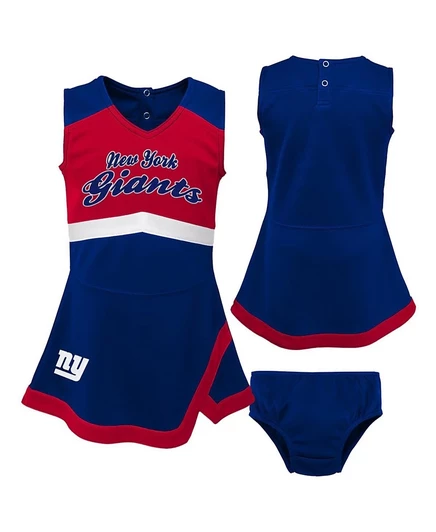 Платье для девочки Outerstuff Cheer Captain New York Giants с трусиками, королевский синий