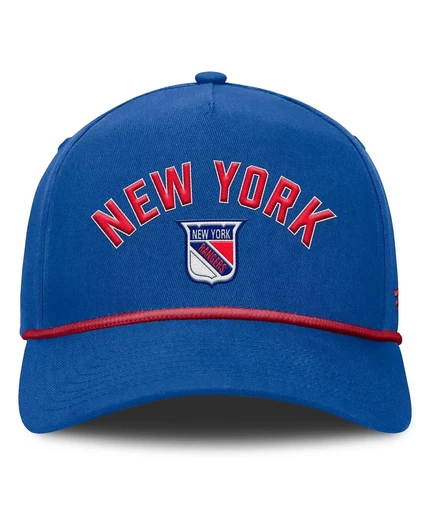 Мужская шляпа Fanatics Royal New York Rangers Decades Collection с А-образным вырезом и регулируемой по длине веревкой royal