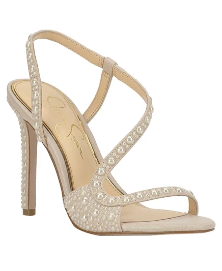 Женские сандалии Jessica Simpson Jaycin с жемчугом, кремовые